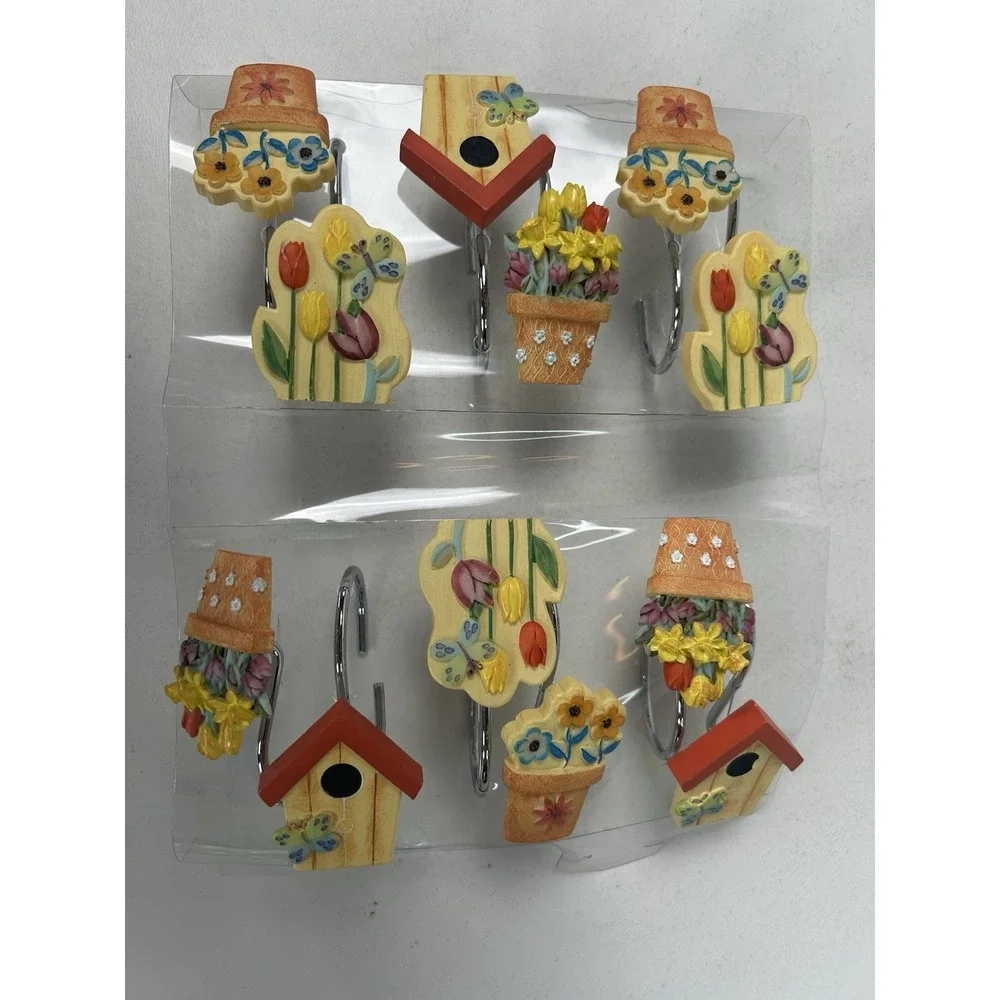 NIB Jubilee Bed-Bath-Home Flowers Gardening Terra Cotta Resin Shower Rings